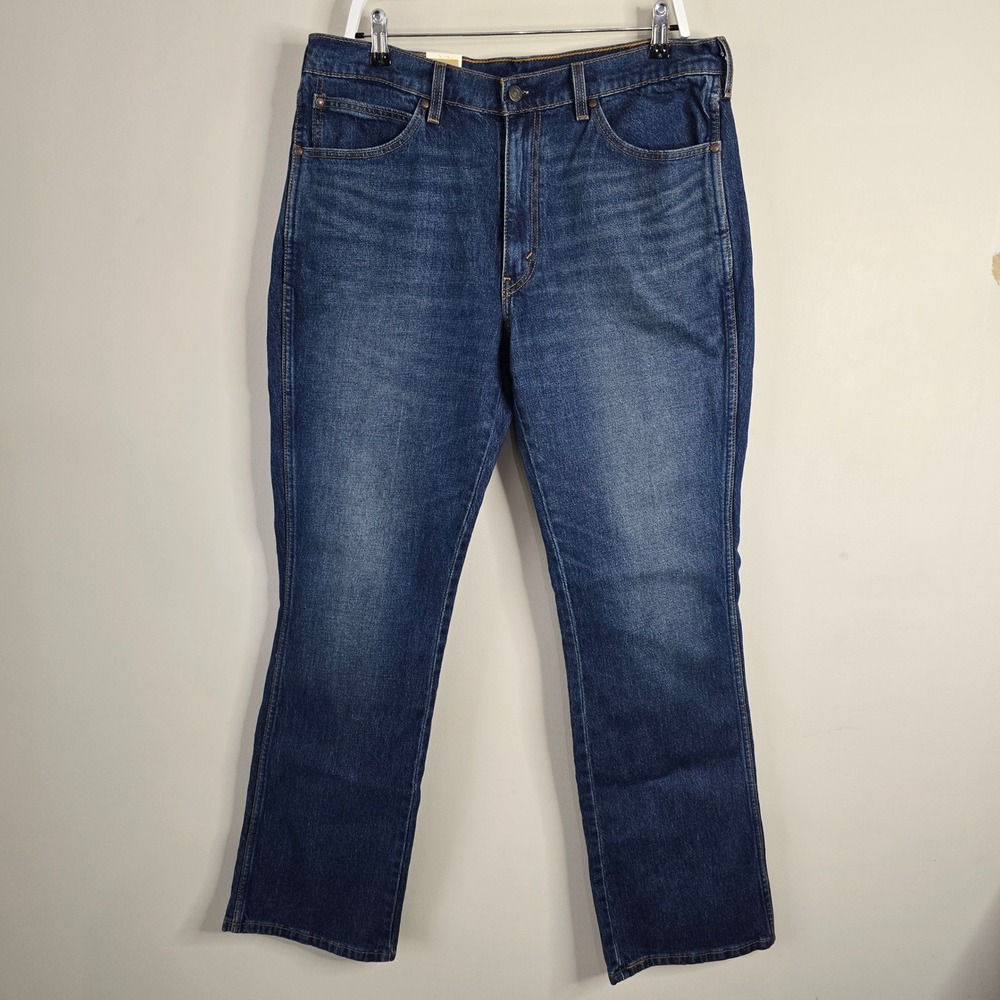 Levis 537 Western Bootcut Jeans Mens 36x34 Medium Wash Stretch Denim New